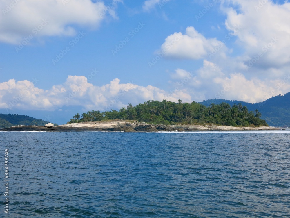 Sea, islands, beach and vegetation on a summer day in Rio de Janeiro, Brazil Sea, islands, beach and vegetation on a summer day in Rio de Janeiro, Brazil