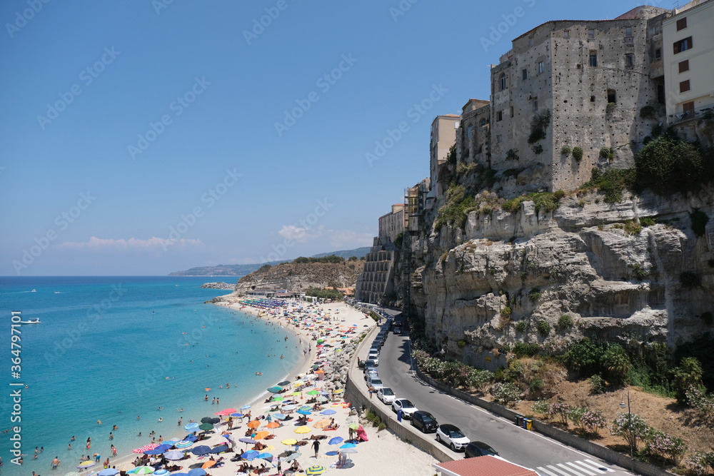 Tropea Beach from the Sanctuary