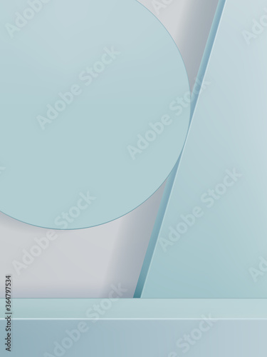 Vector Abstract 3D Illustration Minimal Geometric Studio Shot Background for Product Display