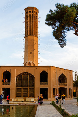 Dowlat Abad Garden - A masterpiece of Iranian Engineering highest windcatcher in Persia . Yazd, Iran photo