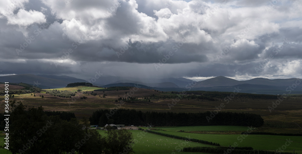 Fototapeta premium storm clouds over the mountains