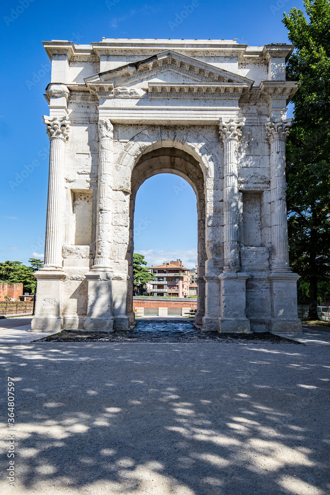 The Arco dei Gavi, medieval monument in Verona