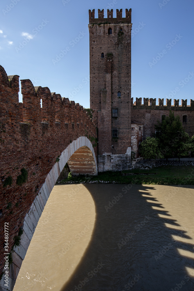 arches of The Castel Vecchio Bridge,