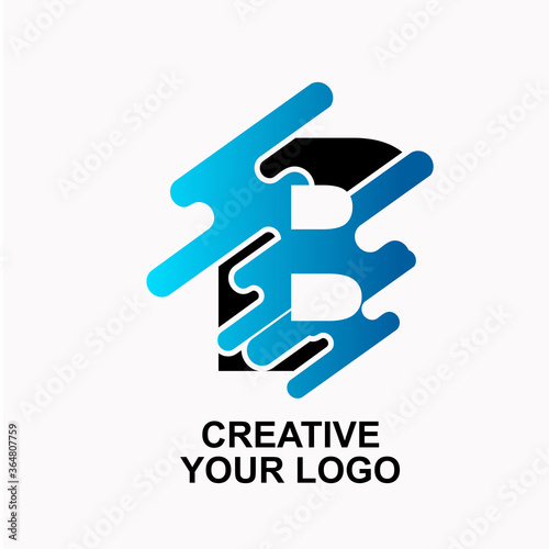 logo blue, b, bb