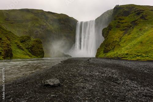 Skogafoss , waterfall in southern Iceland on the Skoga, Iceland.