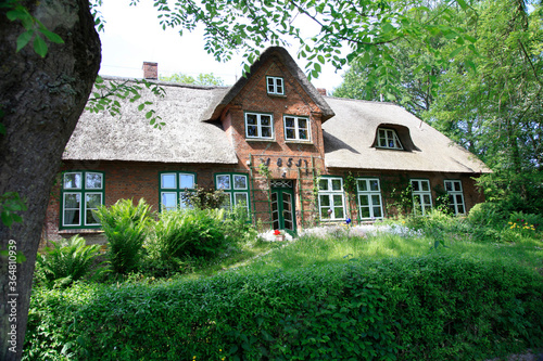 Wohnhaus, Bauernhaus, Tammensiel, Schleswig-Holstein, Deutschland, Europa