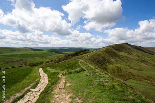 Mam Tor, Lose Hill, Castleton, Peak District National Park, England, UK photo