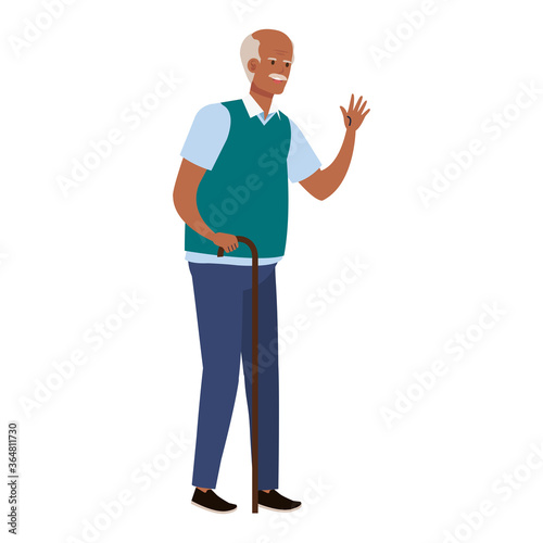 Grandfather design, Old man male person father grandparents family senior and people theme Vector illustration