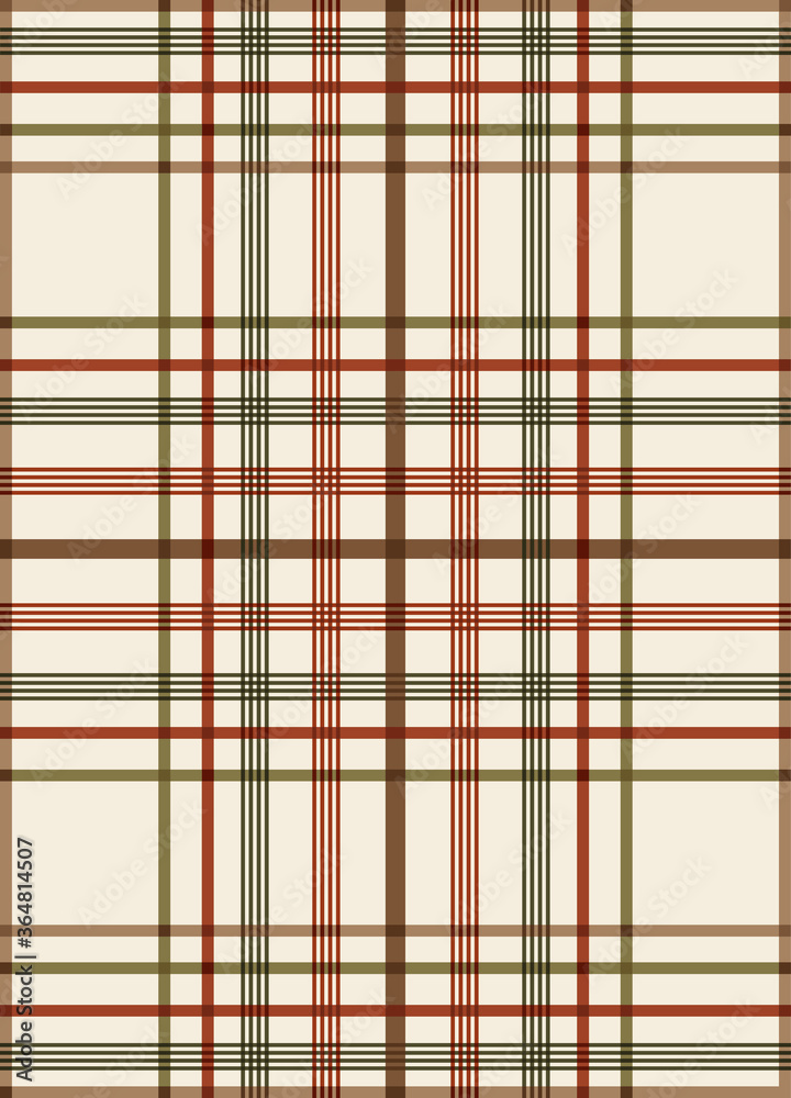 Obraz premium Plaid Tartan Fabric Pattern, Squared Background, Repeated Vector 