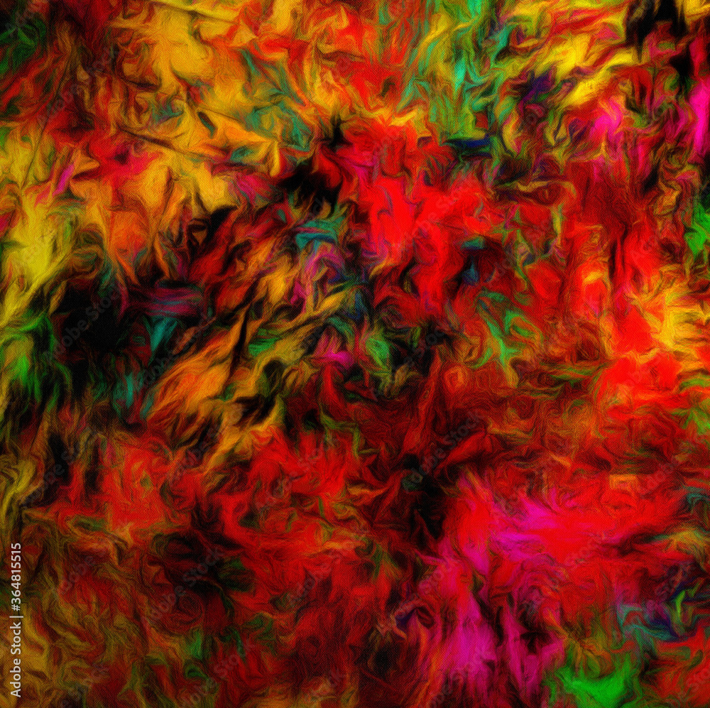 Colorful Abstract Painting. Canvas. 3D rendering Colorful Abstract Painting. Canvas. 3D rendering