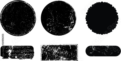 Grunge post Stamps Collection, Circles. Banners, Insignias , Logos, Icons, Labels and Badges Set . vector distress textures.blank shapes.