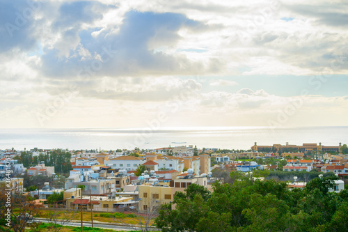 Skyline Paphos sea sky Cyprus