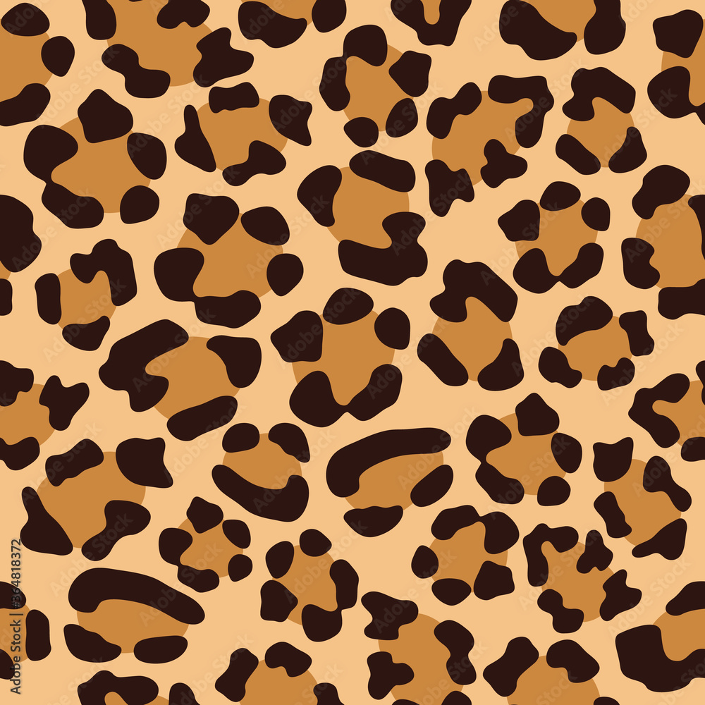 flat Leopard skin vector pattern flat Leopard skin vector pattern
