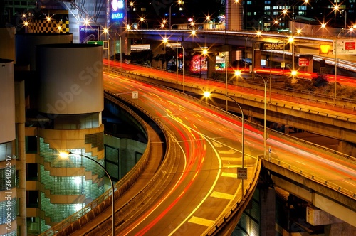 Photography Sydney traffic at night