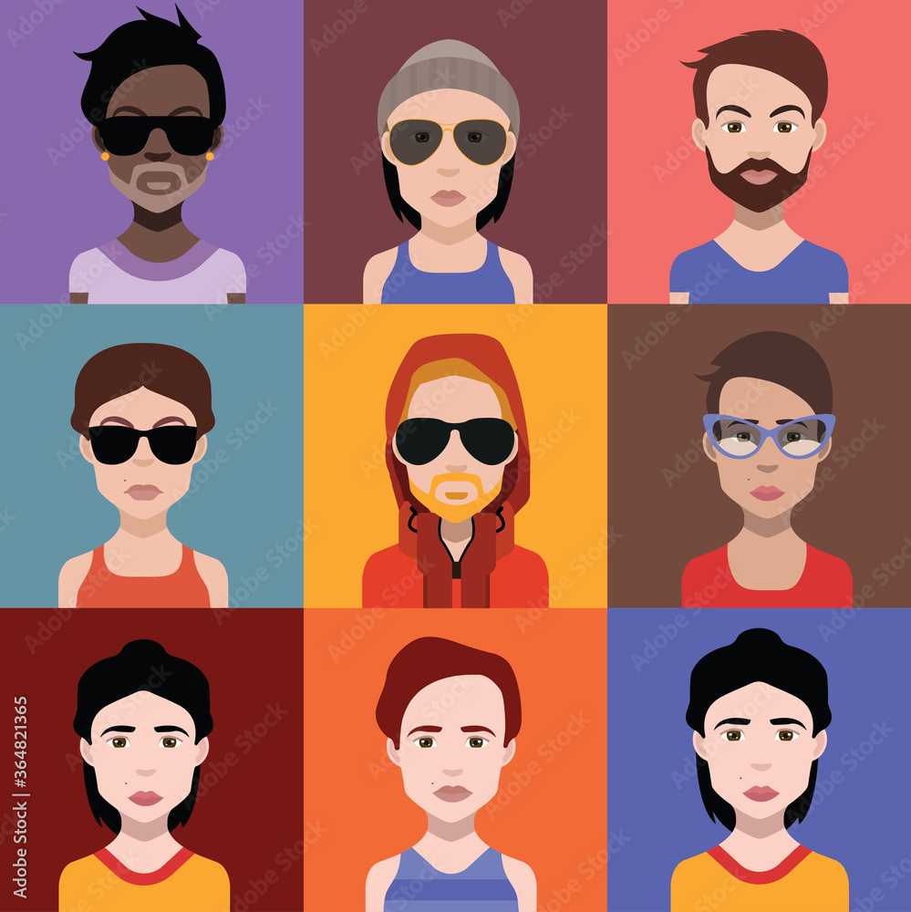 People avatars. Vector women, men avatar. - Vector People avatars. Vector women, men avatar. - Vector