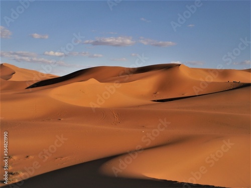 Amazing Dunes in Sahara Desert  Morocco