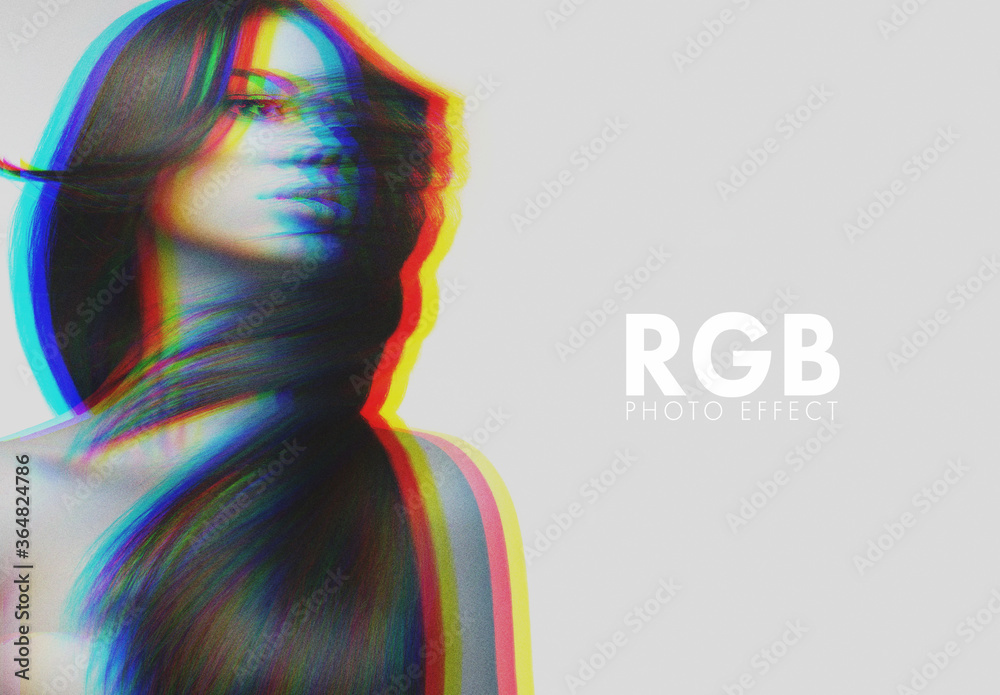 Modelo de Rgb Vintage Photo Effect do Stock | Adobe Stock