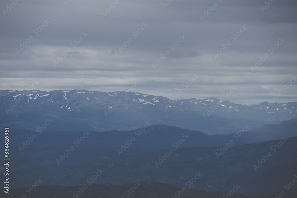 Layers of mountain. Norwegian nature landscape. Layers of mountain. Norwegian nature landscape.