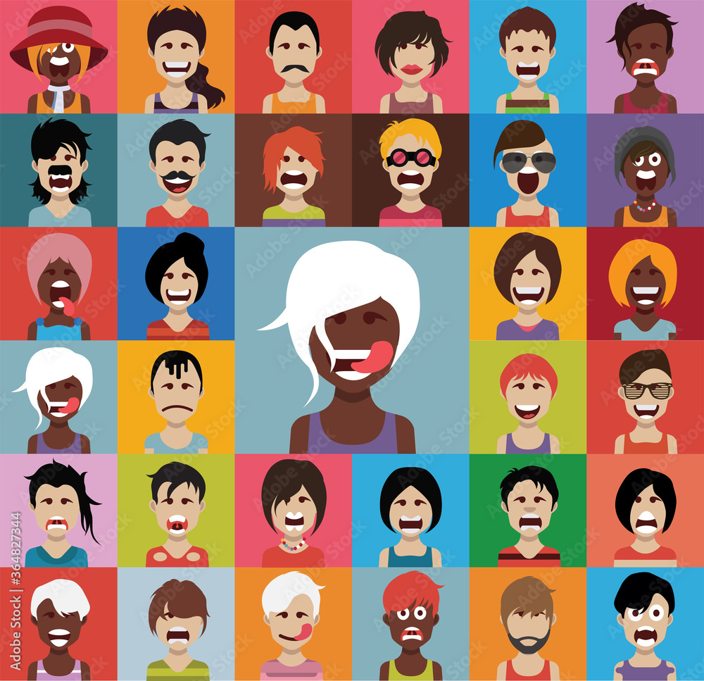 People avatars. Vector women, men avatar. - Vector People avatars. Vector women, men avatar. - Vector