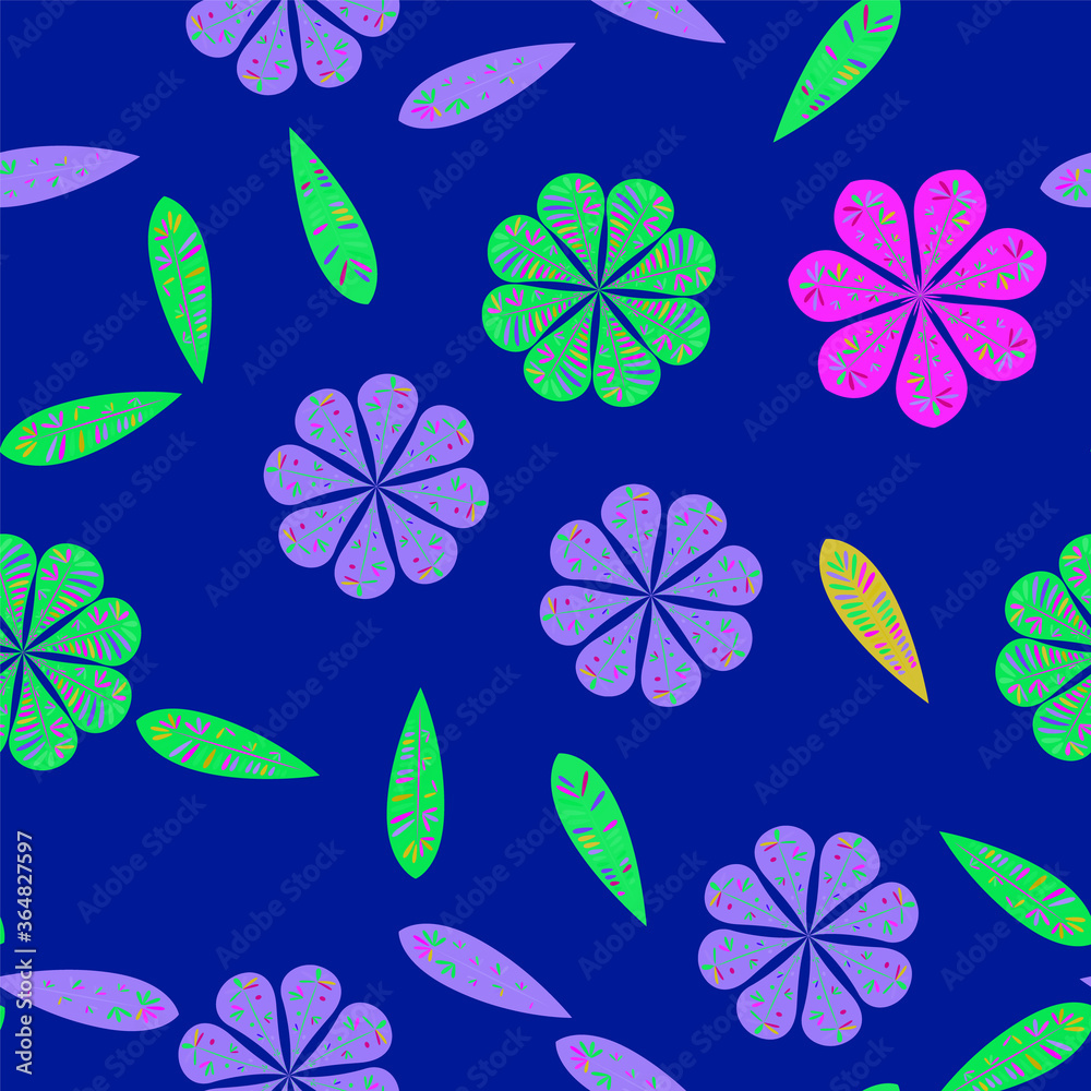 Obraz premium Floral seamless pattern.
