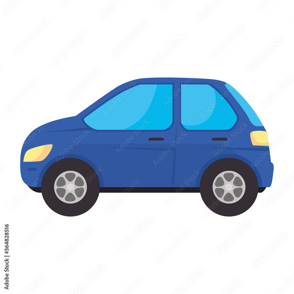 blue car design, Vehicle automobile auto transportation transport wheel automotive and speed theme Vector illustration