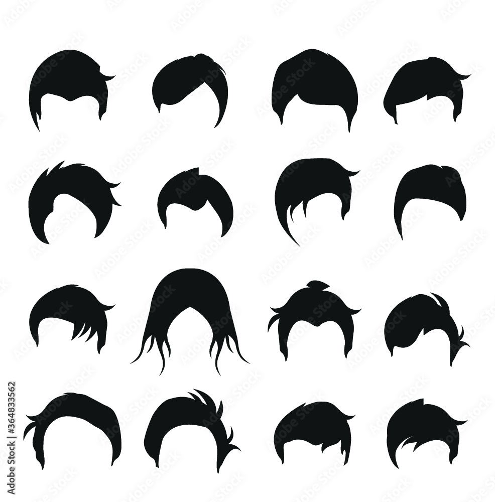Fototapeta premium hair style icons