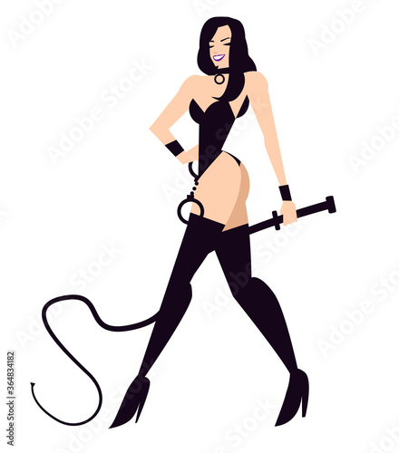 sensual female bdsm whip lady