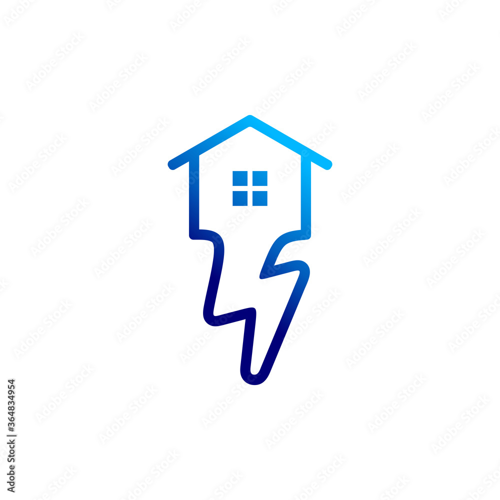home key logo with light concept home key logo with light concept