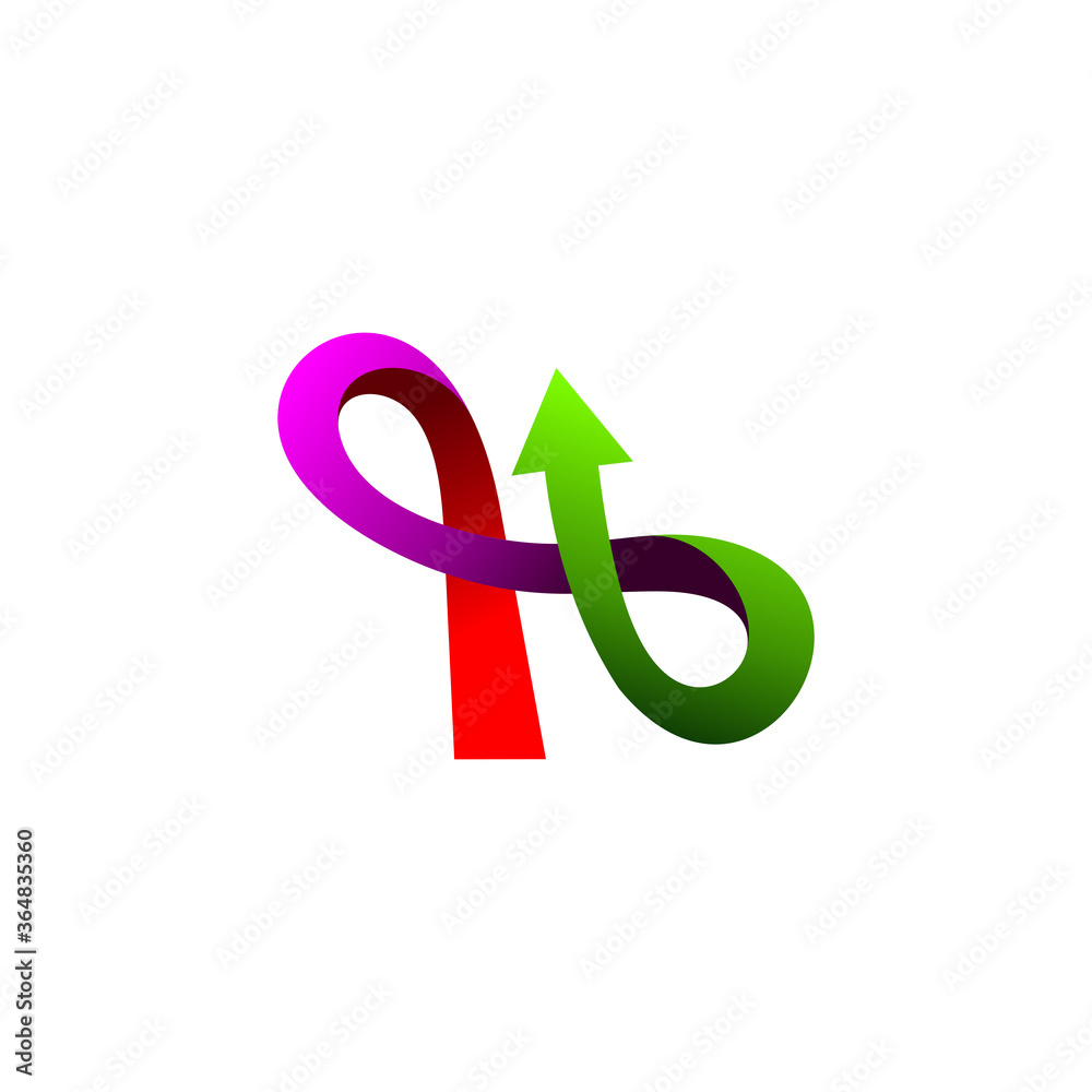 arrow letter h vector logo template arrow letter h vector logo template
