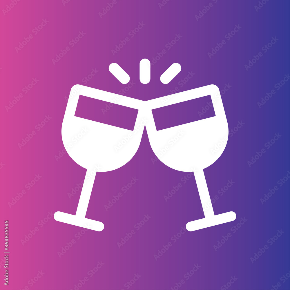 Wine glass icon for web and mobile Wine glass icon for web and mobile