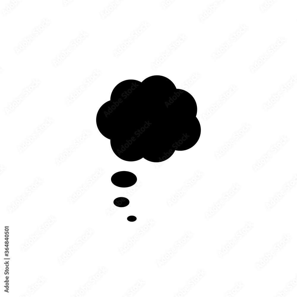 Thought bubble icon symbol vector Thought bubble icon symbol vector