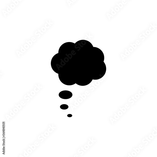 Thought bubble icon symbol vector