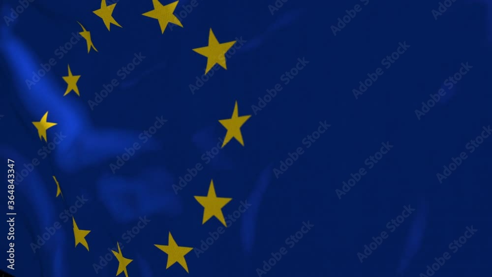 (ECC) European Economic Community flag waving. UHD 4K graphic motion (ECC) European Economic Community flag waving. UHD 4K graphic motion