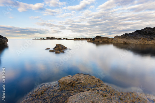 Long exposure seascape off the UK coast