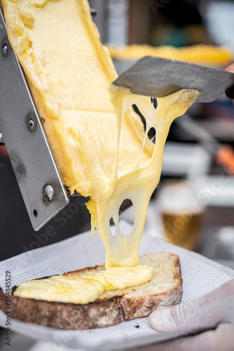 Canvas Print Raclette cheese