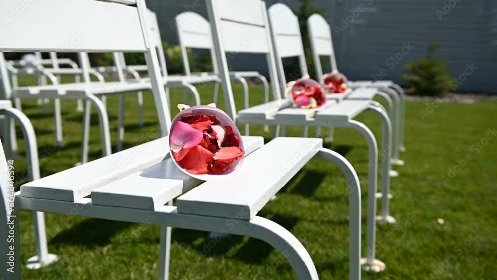 Wood Drawer with Envelopes Full of Red Petals. Perfect Decoration for Rich Wedding Ceremony Wood Drawer with Envelopes Full of Red Petals. Perfect Decoration for Rich Wedding Ceremony