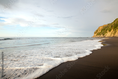 Black sand beach sunset 11