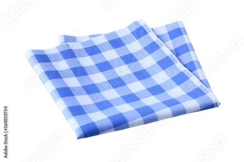 Placemat, Scotch pattern light blue-white on white background