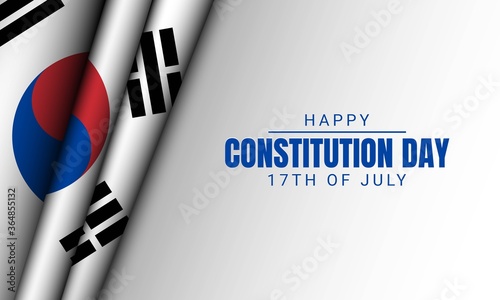 South Korea Constitution Day Background.