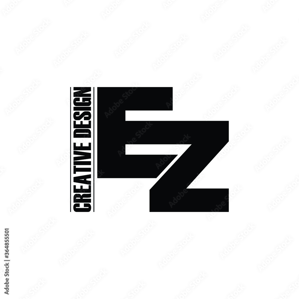 Letter EZ logo icon design vector. monogram logo vector illustration Letter EZ logo icon design vector. monogram logo vector illustration