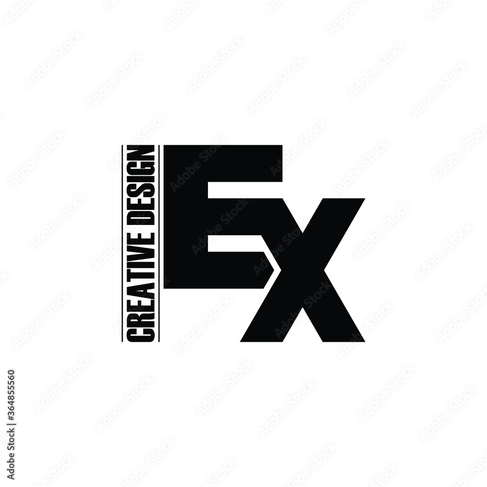 Obraz premium Letter EX logo icon design vector. monogram logo vector illustration