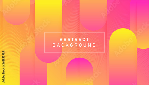 Colorful gradient geometric background. Abstract dynamic shapes composition design