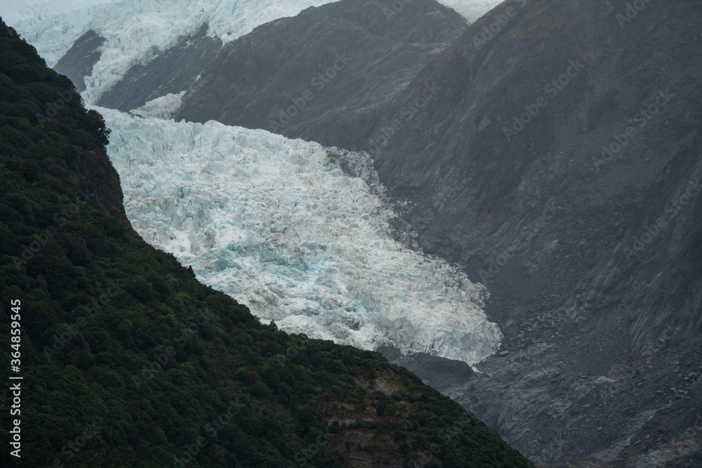 Close up of Franz Josef Glacier in the South Island of New Zealand Close up of Franz Josef Glacier in the South Island of New Zealand
