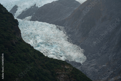 Close up of Franz Josef Glacier in the South Island of New Zealand
