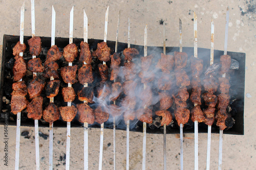 Kebab and Shashlik in the nature