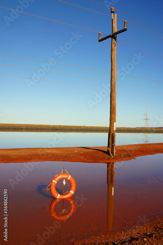 Life Ring in Desert photo