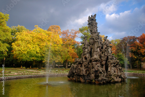 Foutain photographed in Nurnberg, Germany. Picture made in 2009.