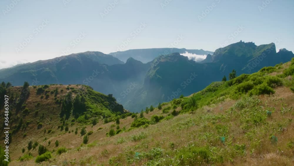 mountain view on sunny day, Madeira mountain view on sunny day, Madeira