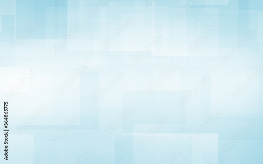 Abstract blue white and gray polygon square pattern gradient background. with space for concept design Technology and modern. 3d render illustration.