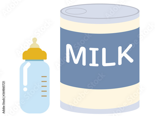 粉ミルクと哺乳瓶